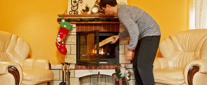 Rusted Metal Fireplace Restoration in Casselberry, Florida