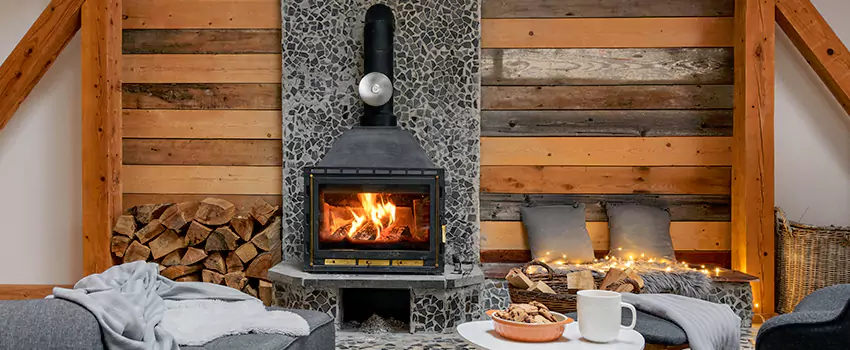 Thelin Hearth Products Direct Vent Gas Stove Fireplace Inspection in Casselberry, Florida